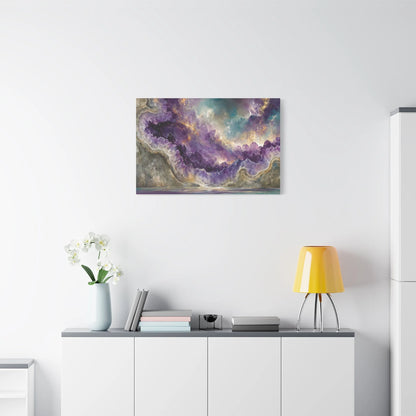 Tableau Tableau améthyste ambiance contemporaine luxe