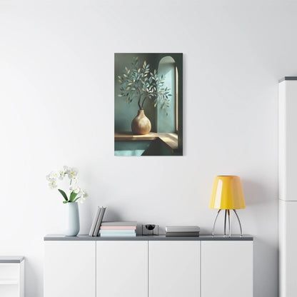 Tableau Tableau vert sauge bois ambiance bohème chic