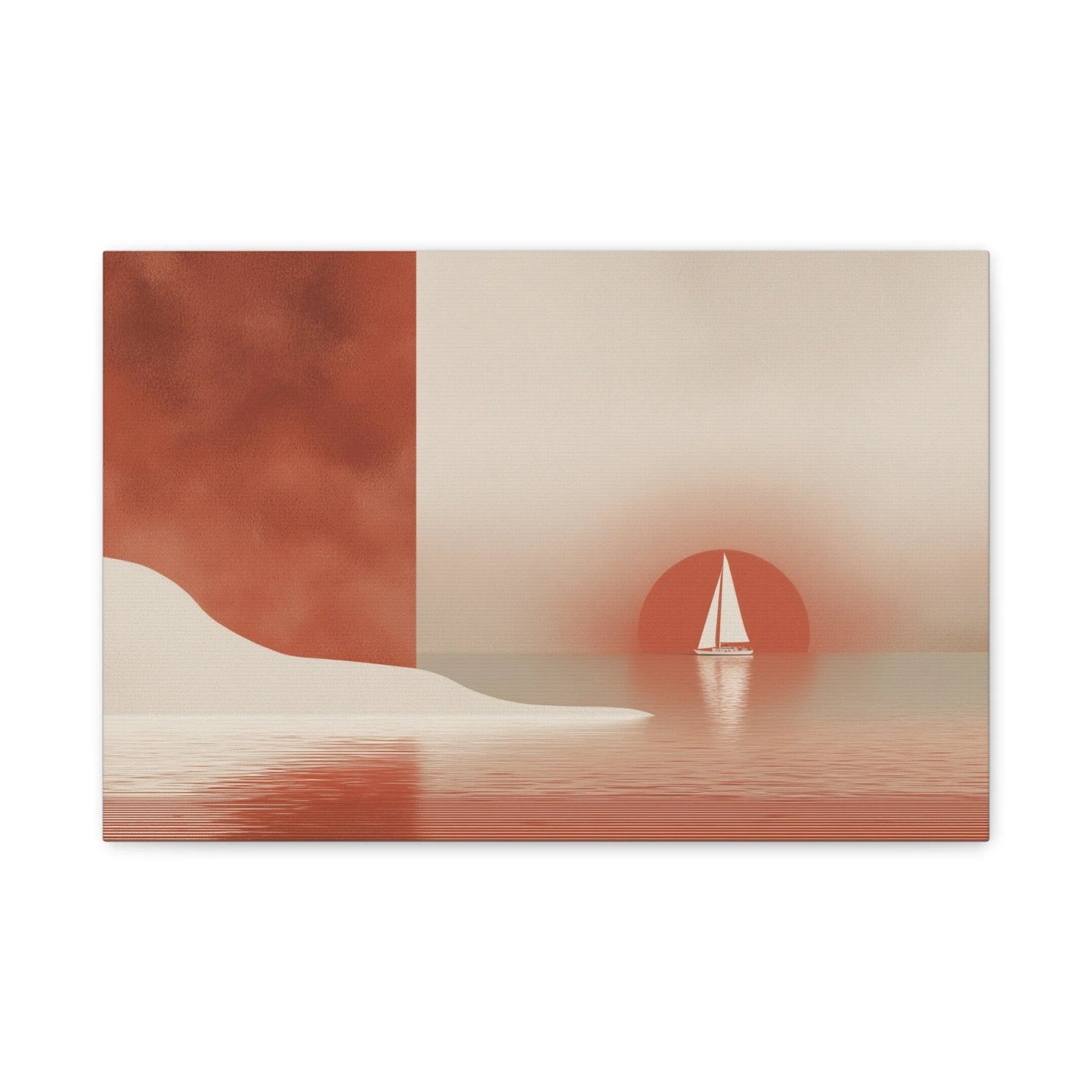 Tableau Horizon Marin Terracotta - Cap au Soleil