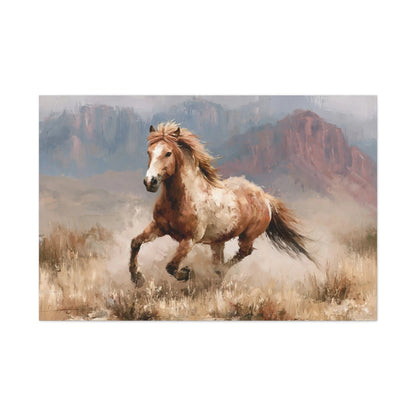 Finition mate sur châssis bois - toile Mustang