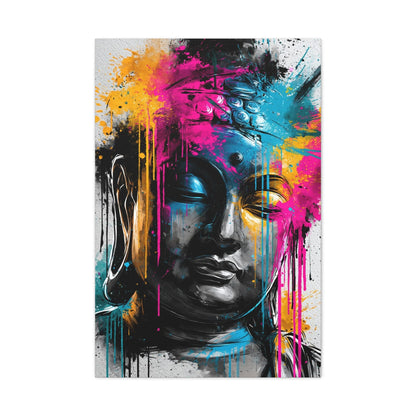 Tableau Bouddha Aquarelle - Splash de Pleine Conscience - ambiance bureau créatif
