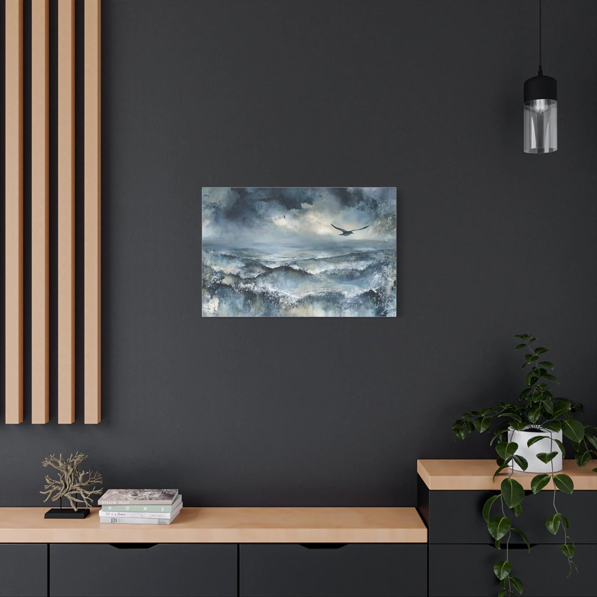 Tableau Mouette sur toile de coton 470 g/m²