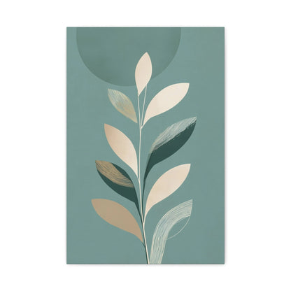 Tableau Minimaliste vert sauge — vue de face