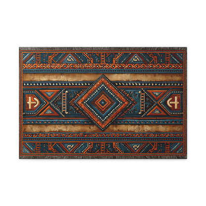 Tableau Africain Kente Géométrique - format M - Art Virtuoso