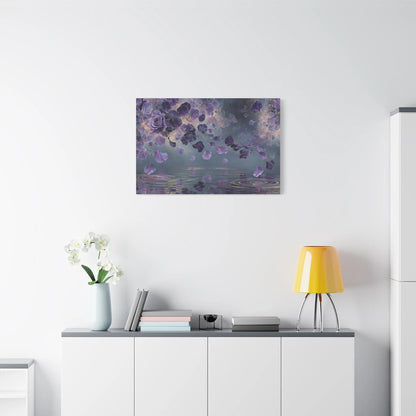 Tableau Tableau pétales eau ambiance contemporaine