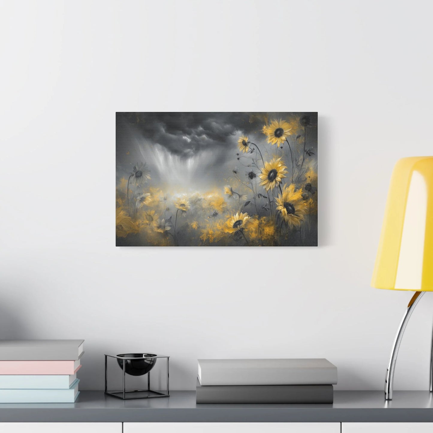 Tableau Gris jaune dans une cuisine solaire