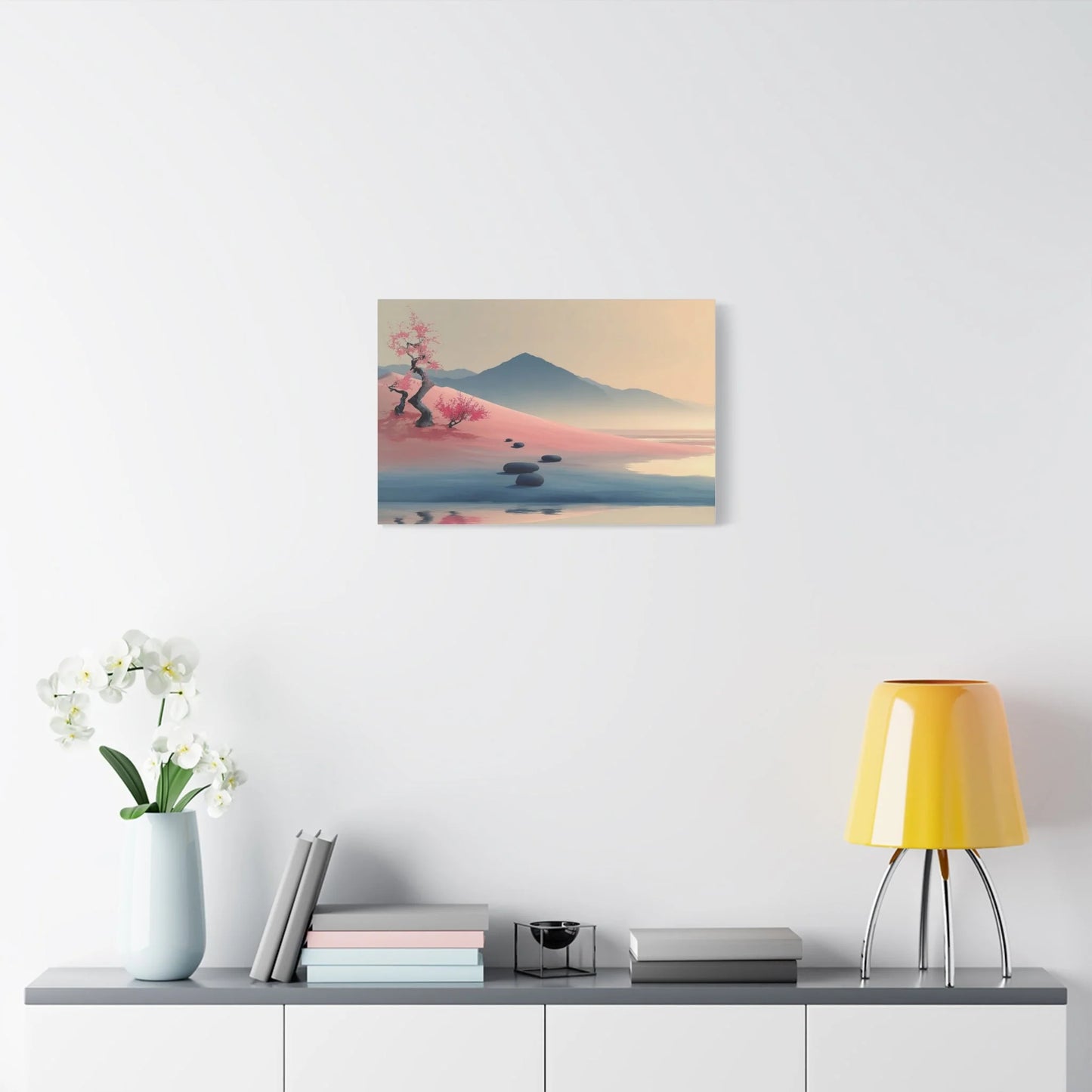 Tableau Pas de pierre esprit Mont Fuji