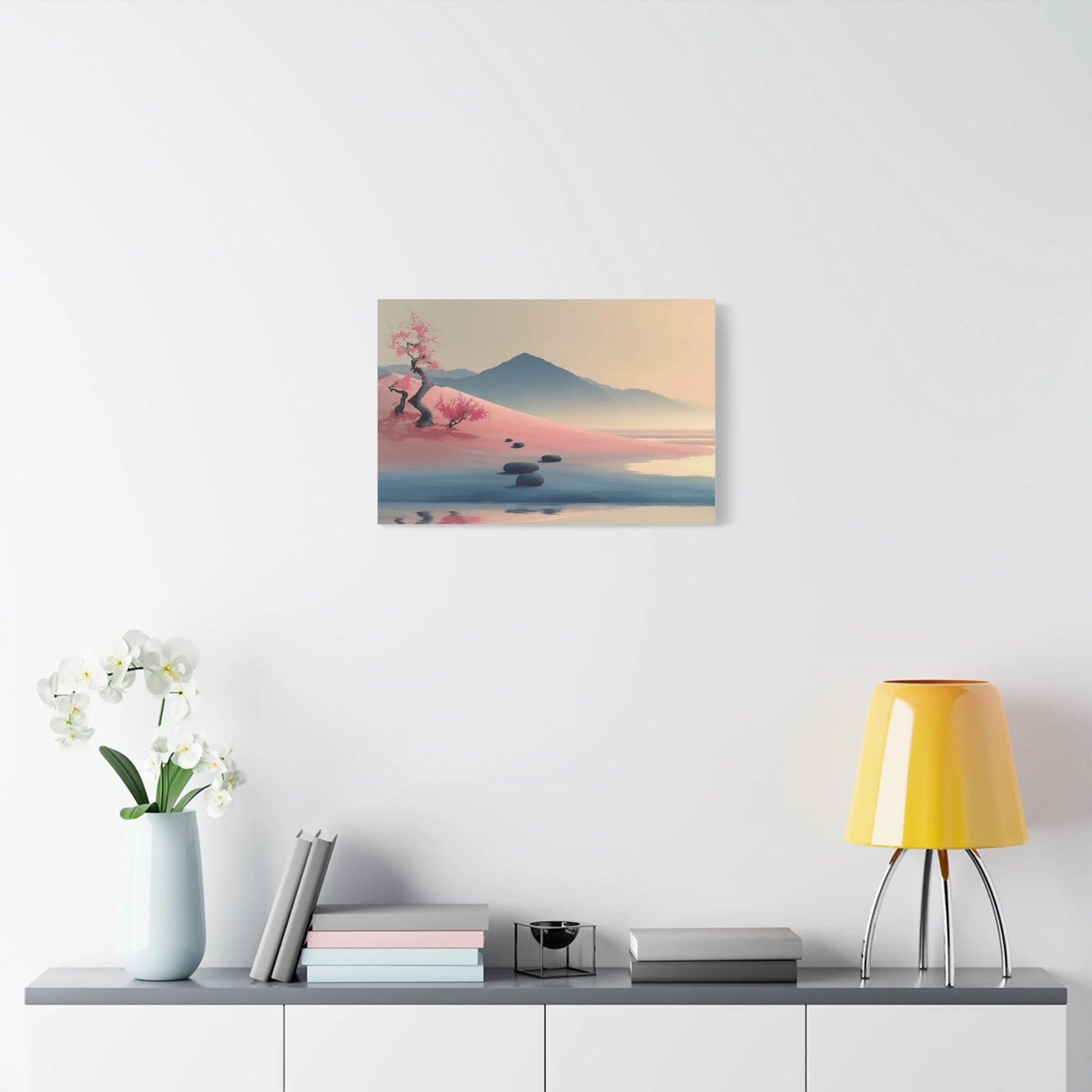 Tableau Pas de pierre esprit Mont Fuji