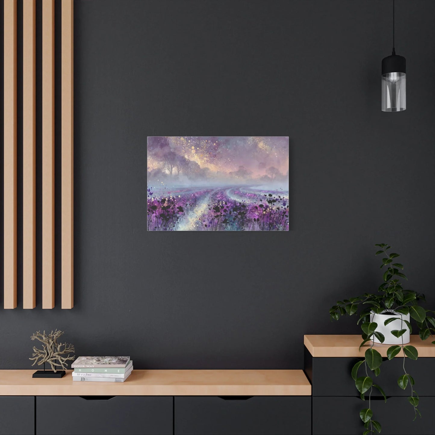 Tableau Lavande sur toile de coton 470 g/m²