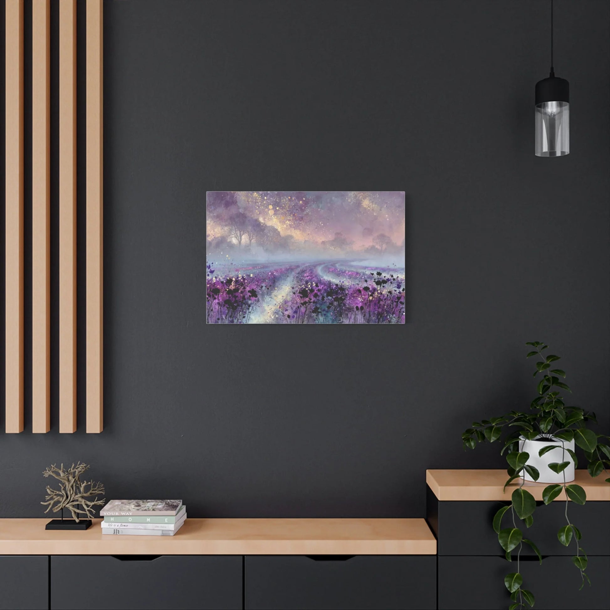 Tableau Lavande sur toile de coton 470 g/m²