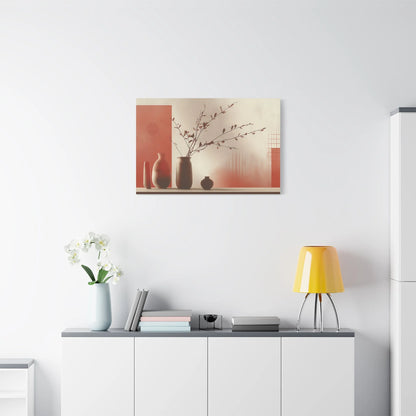 Tableau toile nature morte dans un loft minimaliste