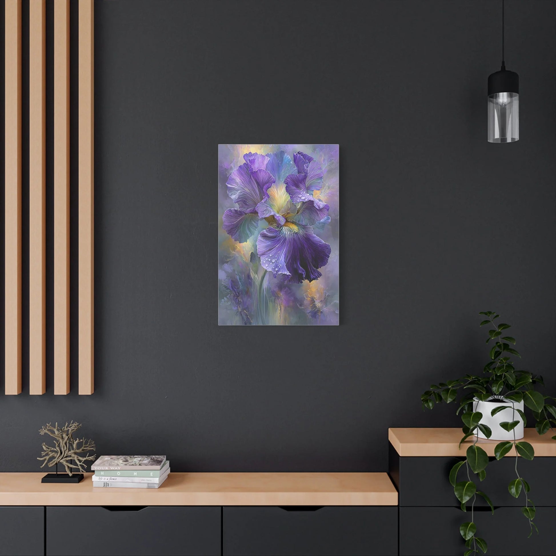 Tableau Iris sur toile de coton 470 g/m²