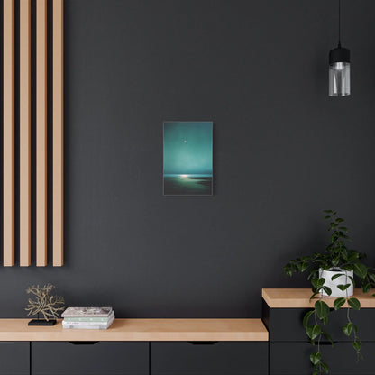 Tableau Clair de lune vert sauge dans un coin lecture