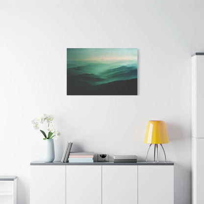 Tableau Tableau collines vert sauge ambiance Smoky Mountains