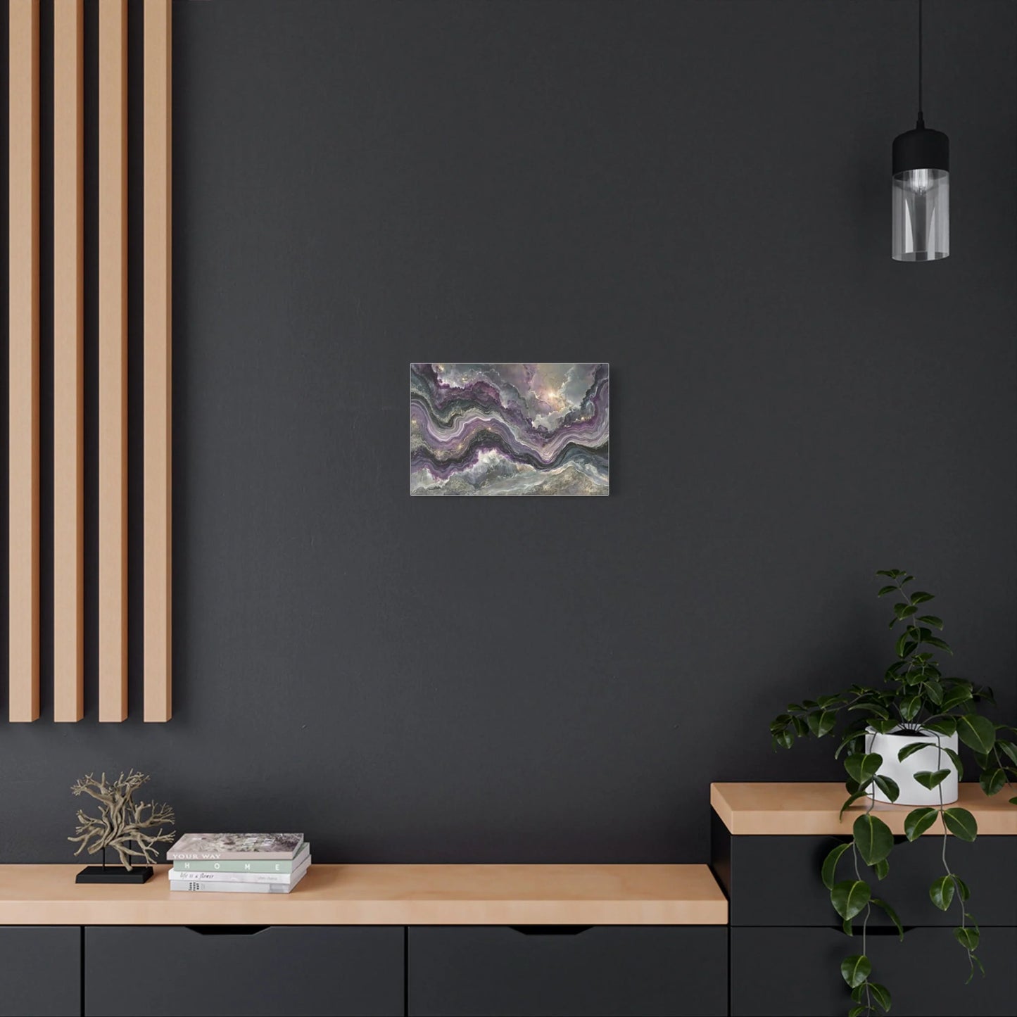 Tableau Tableau marbre violet noir bureau exécutif
