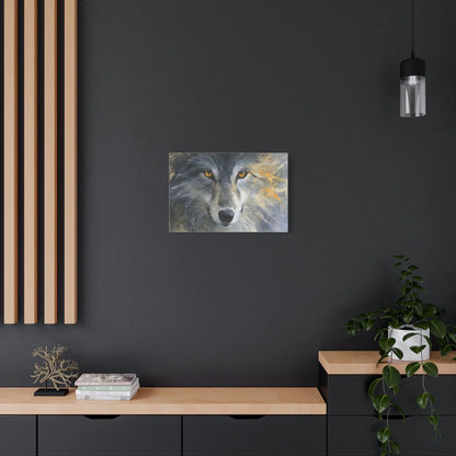 Tableau Œil de Loup - Regard Hypnotique - décor pièce à vivre lumineuse