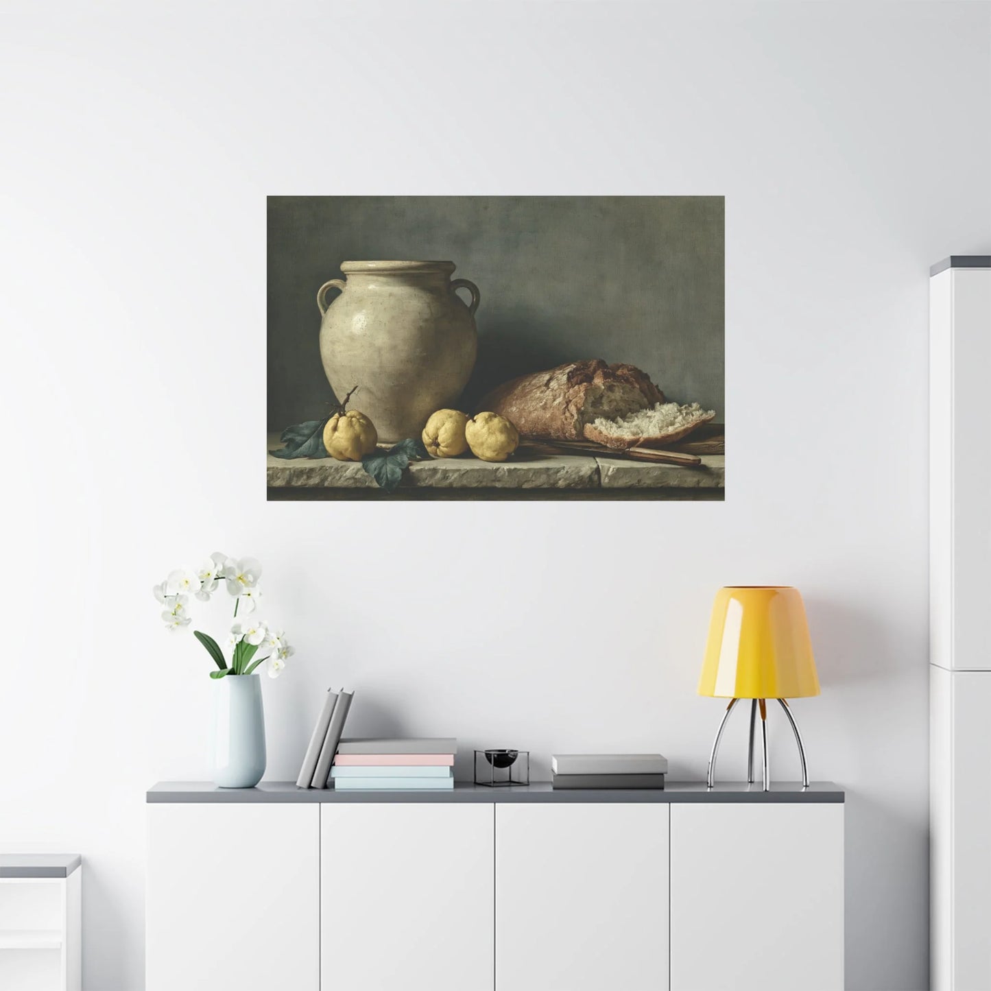 Tableau Nature Morte Espagnole - Table Ibérique - vue mur grande hauteur
