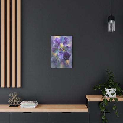 Tableau Détail des pétales veloutés ondulés