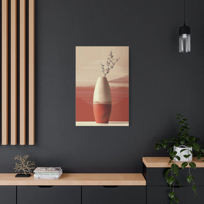 Tableau tableau vase XXL — point focal d'une cage d'escalier