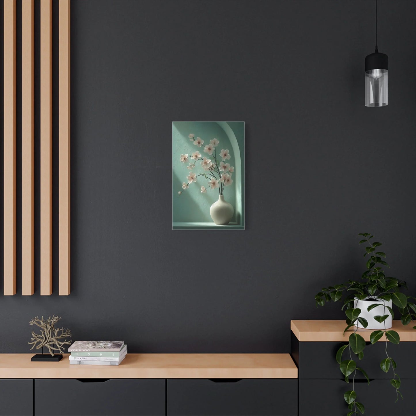 Tableau Détail des pétales rose poudré aux étamines dorées