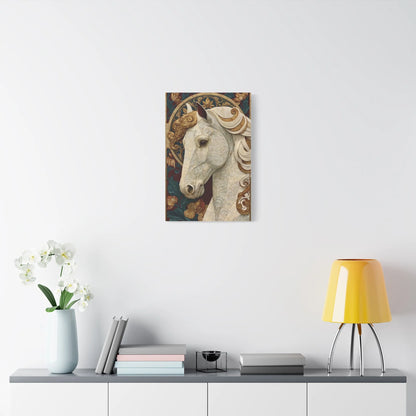 Ambiance Belle Époque - tableau Mucha cheval