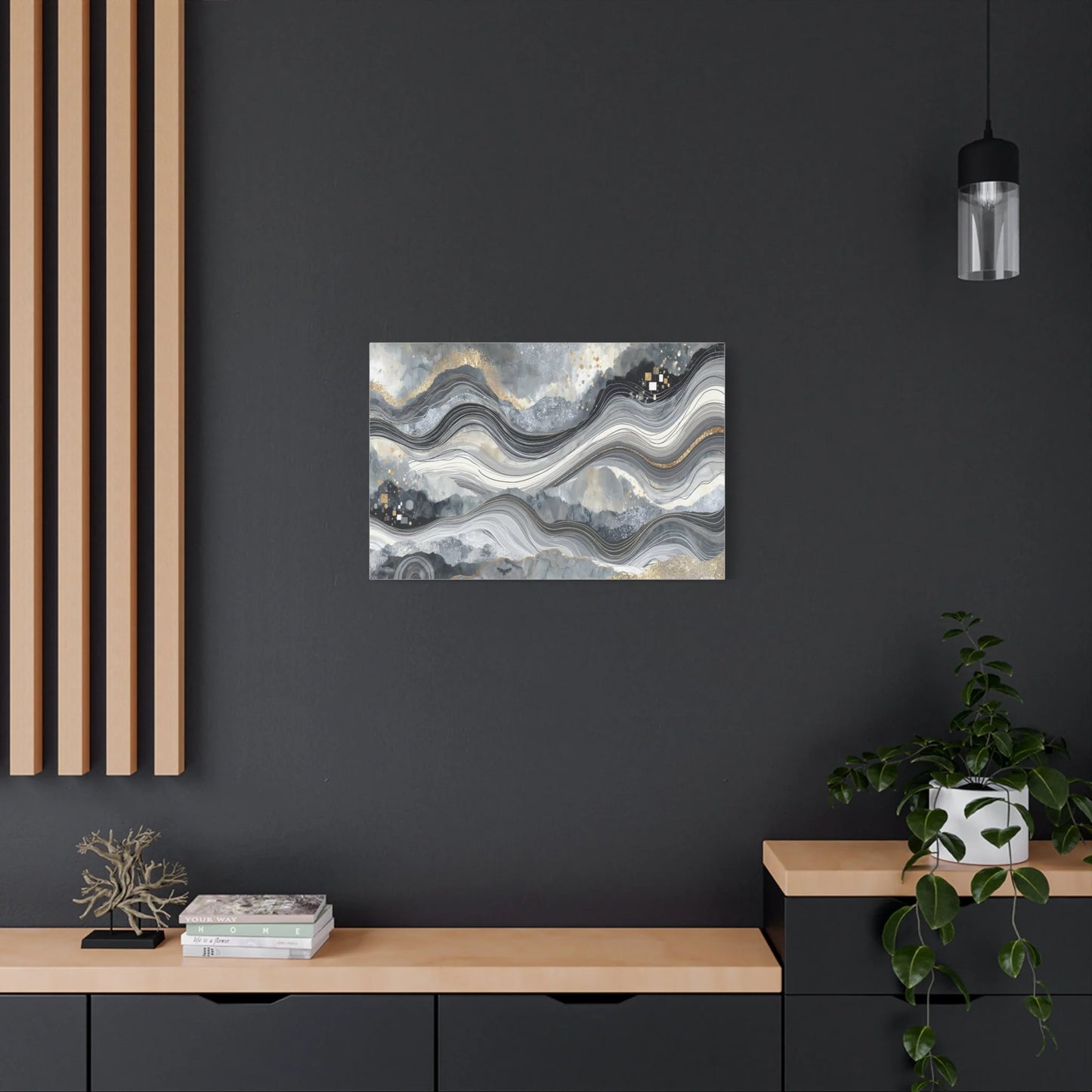 Tableau Marbrures sur toile de coton 470 g/m²
