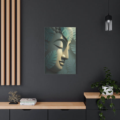 Tableau Bouddha finition mate anti-reflets châssis bois massif