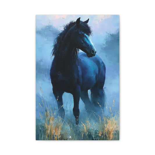 Tableau Cheval Bleu - Songe d'Indigo
