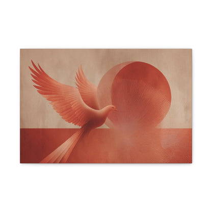 Tableau Phoenix Vol Terracotta - Envol Solaire