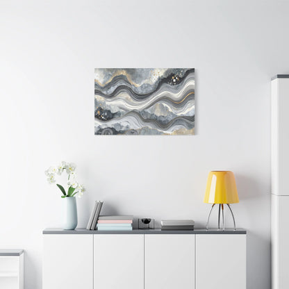 Tableau Tableau abstrait gris ambiance scandinave