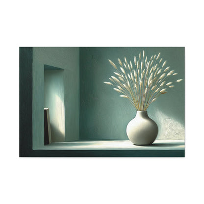 Tableau Graminées avoine palette vert sauge gris