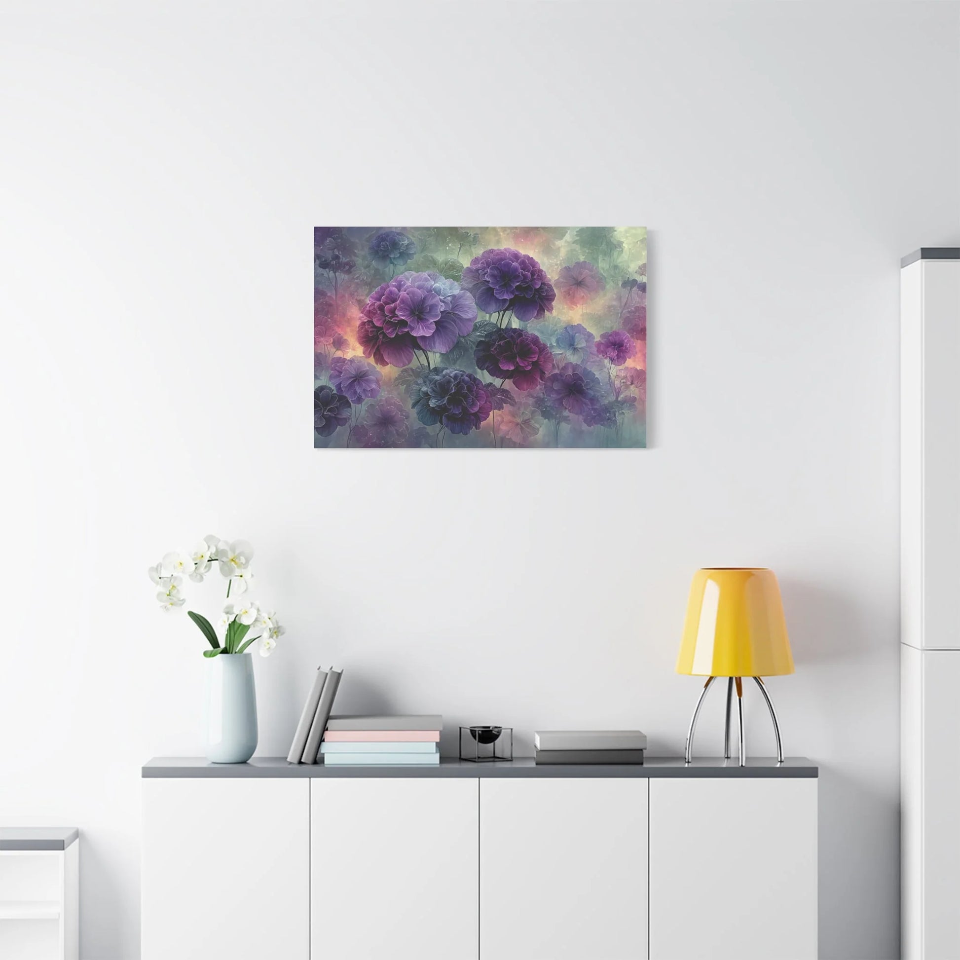Tableau Tableau hortensia ambiance romantique généreuse