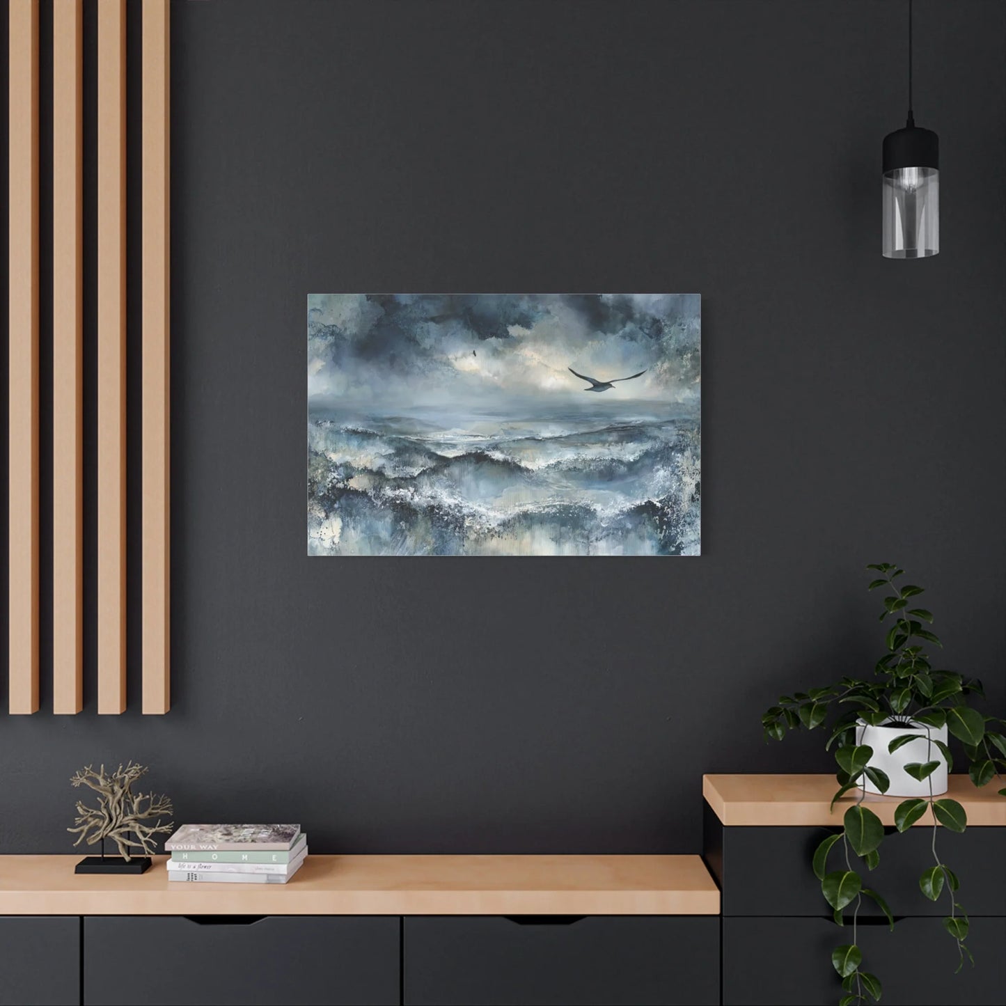 Tableau Mer agitée atmosphère Hébrides