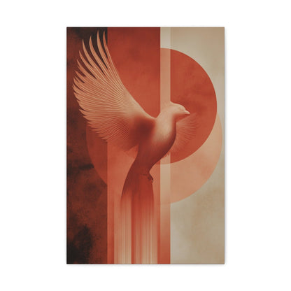 Tableau phénix ascension verticale terracotta — vue principale