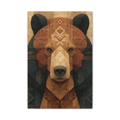 Tableau Ours Tribal Totem - Esprit Protecteur - format S