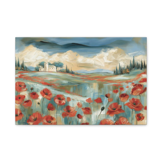 Tableau Champ de Coquelicots - Hommage à Monet