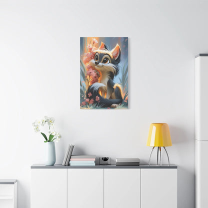 Tableau Louveteau - Compagnon de Chambre d'Enfant - ambiance loft haut de plafond