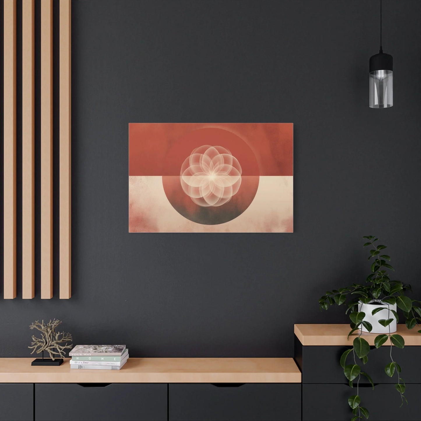 Tableau tableau mandala XXL — point focal d'un studio