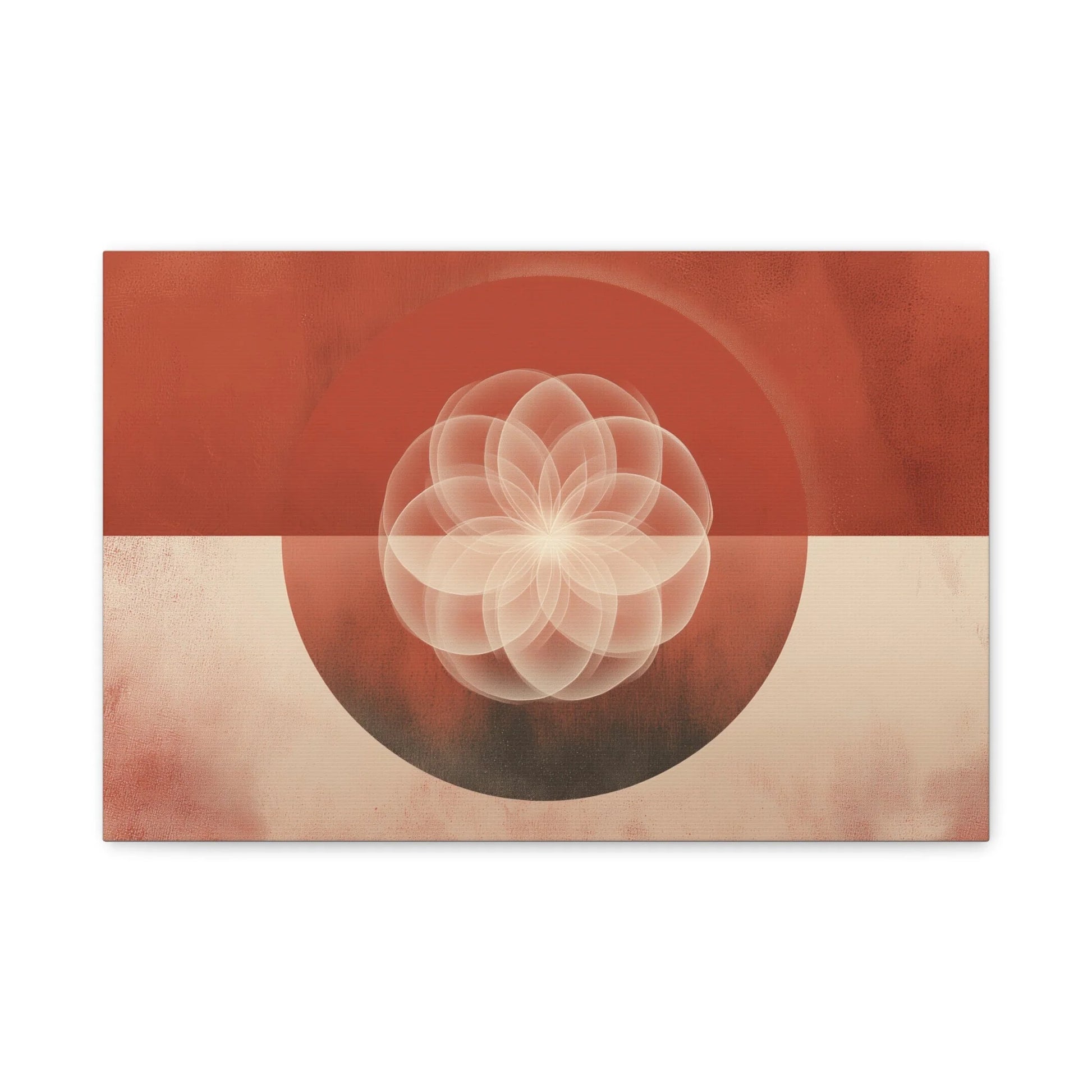 Tableau Mandala Géométrique Terracotta - Fleur de Vie