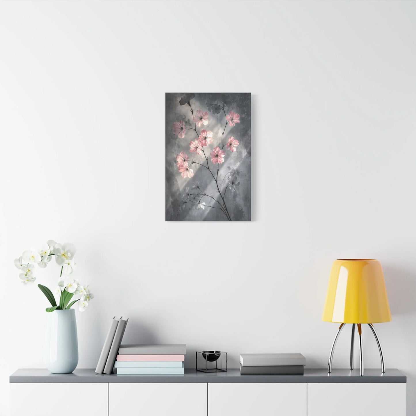 Tableau Cerisier esprit peinture chinoise classique
