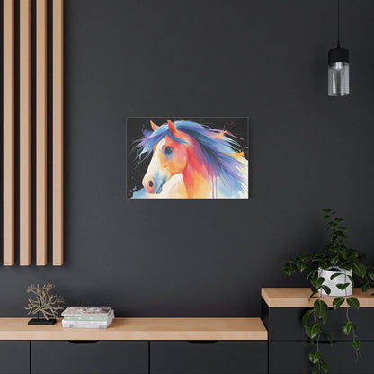Vue zoom sur les coulures aquarellées