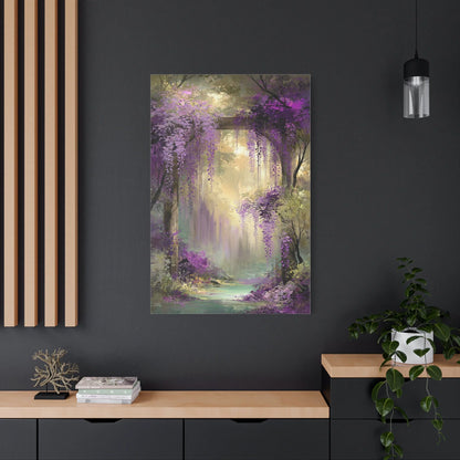 Tableau Glycine Violet - Pergola Cascadante — Art Virtuoso