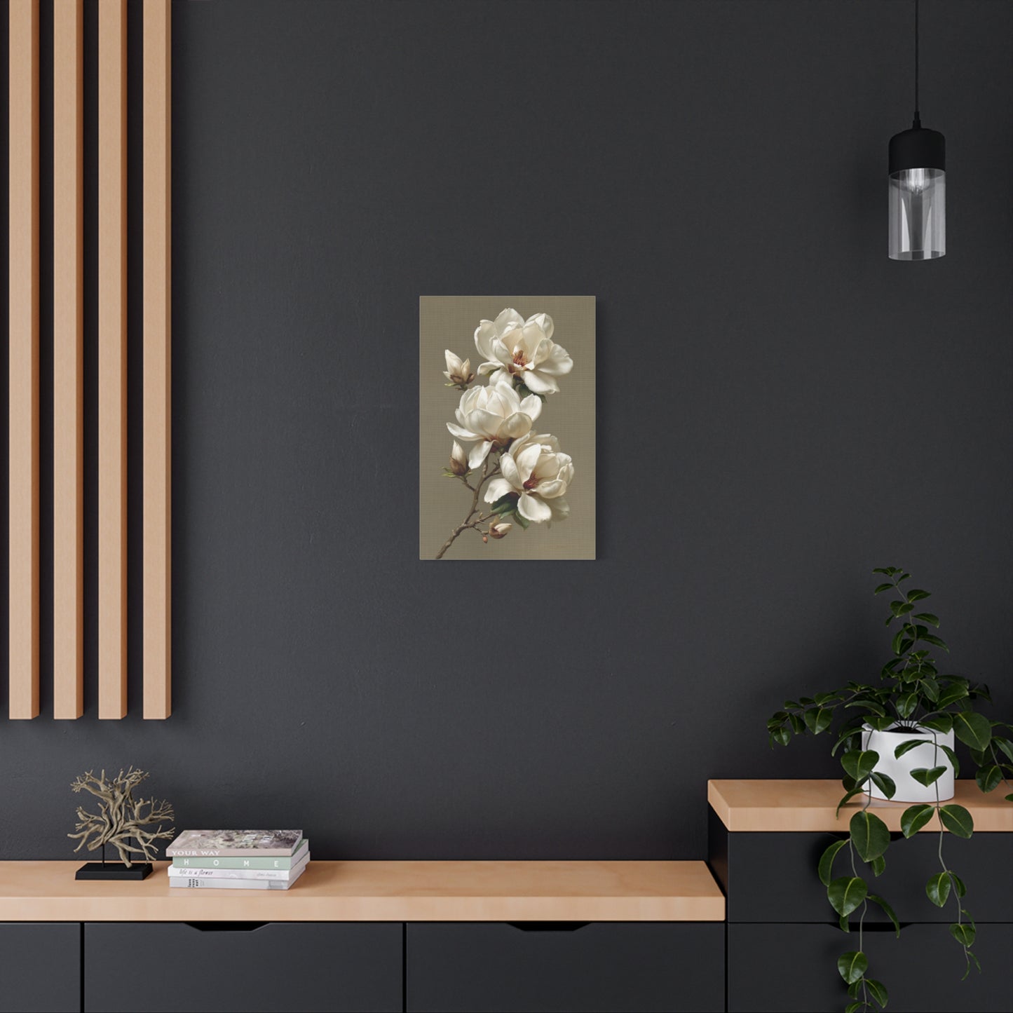 Tableau Beige Blanc - Magnolia