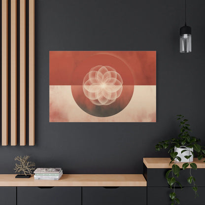 Tableau Mandala Géométrique Terracotta - Fleur de Vie — Art Virtuoso