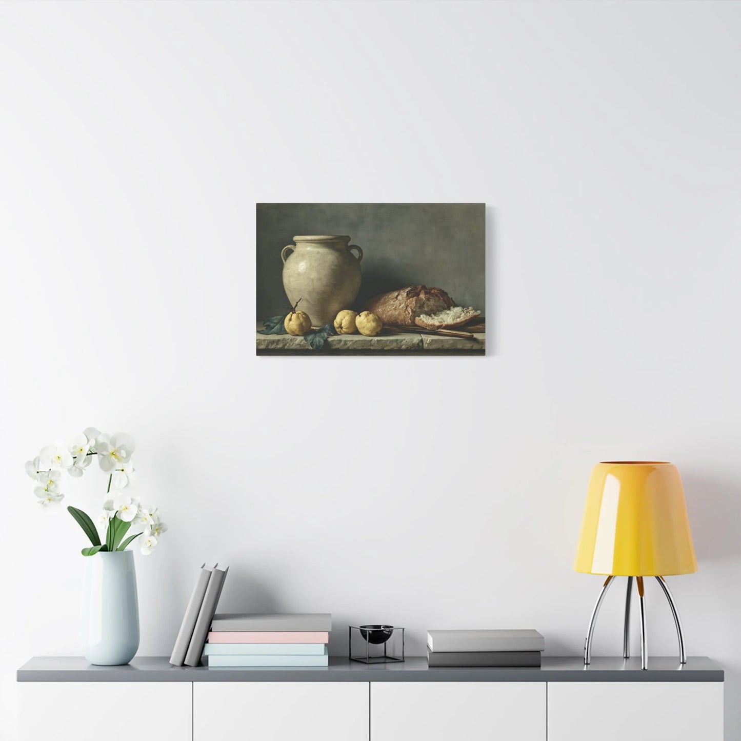 Tableau Nature Morte Espagnole - Table Ibérique - ambiance chambre adulte