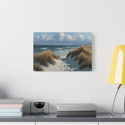 Dunes grises avec oyats et chemin de sable vers la mer du Nord - Art Virtuoso - vue 7/20