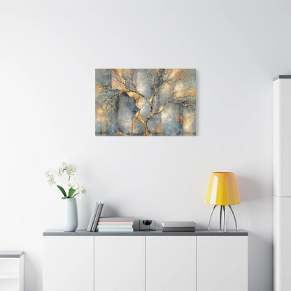 Tableau Tableau gris doré ambiance contemporaine