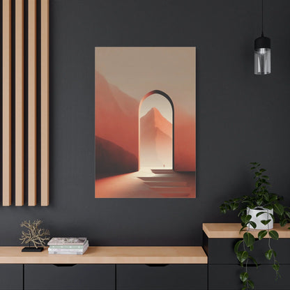 Tableau Arche Méditerranéenne Terracotta - Le Seuil du Silence — Art Virtuoso