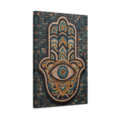 Tableau en Mosaïque Main de Fatima - Khamsa Protectrice - intégration loft industriel