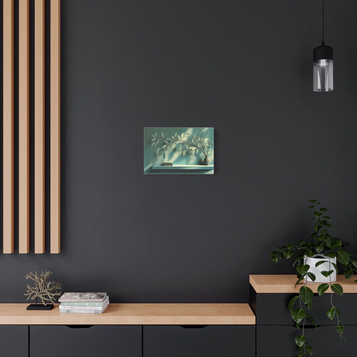 Tableau Tableau salon vert sauge cabinet professionnel